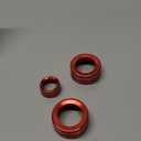 for Colorado Center Console Knob Cover Trim Ring Fit for Chevy Colorado 2024-Present Red Interior Accessories 3pcs