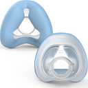 2-Pack Soft Fabric Replacement Nasal Cushions for AirFit N20 and AirTouch N20, Upgraded Fabric & Silicone CPAP Nasal Mask Cushion with Enhanced Comfort & Reliable Seal - Medium, Blue