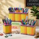 12 Pack Pencil Shaped Pen Holders for Classroom Back to School Supplies