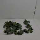 2 Pack Artificial Eucalyptus Garland Faux Silk Leaf Silver Dollar Eucalyptus Leaves Vines Handmade Garland Greenery Wedding Backdrop Indoor Outdoor Arch Wall Decoration