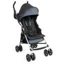 Ingenuity 3D Mini Convenience Stroller – Lightweight Stroller with Compact Fold, Multi-Position Recline, Canopy with Pop Out Sun Visor – Umbrella Stroller for Travel and More, Slate Grey