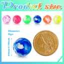 Deekin 2000 Pcs Small Bouncy Balls Bulk 0.78 Inch/ 20 mm Rubber High Bouncing Balls Neon Cloud Bounce Mini Bouncy for Birthday Party Favors Gift Prizes Vending Machines Fillers Outdoor