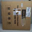 Noooza 2ft x 2ft Drop Ceiling TilesSmooth White PVC Ceiling Panel 24 x 24in. Waterproof, Washable and Fire-Rated - Reusable - High-Grade PVC to Prevent Breakage-Package of 12 Tiles