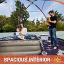 Happy Travel Camping Tent, 6 Person Dome Tents for Camping with Rainfly, Waterproof Clip Easy Setup Portable Family Tent with Mesh Windows, 20% More Headroom Backpacking Tents for Camping & Hiking