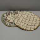 patdrea Designer Throw Pillow Covers,Round Euro Vintage Linen Pillow Cover,Decorative Pillowcases Cushion for Bed Living Room Outdoor Car,Diameter 16"-Audrey B-2