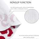 Estmy Cute Christmas Candy 2x3 Throw Rugs Indoor Doormat Non Slip Washable, Holiday Xmas Festive Boho Sweet Colorful Red Scalloped Swirl Small Christmas Area Rugs for Entryway Kitchen Bedroom (24W x 36L)