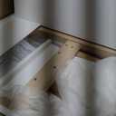 Plank+Beam Modern Dining Chair, Wooden Kitchen and Dining Room Chair, Wood Chair for Office, Living Room, Blonde