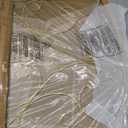 Fire Beauty Fireplace Screen 3 Panel Wrought Iron Metal 48"(L) x30(H) Spark Guard Cover(Golden Dusting)