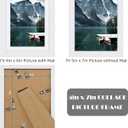 Hongkee 5x7 White Picture Frames Set of 3, Made of Wooden and Glass Photo frame - Displays Picture 4x6 with Mat or 5 x 7 without Mat, Desktop & Wall Collage Frame set