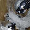 Large Mirror Disco Ball Bright Hanging Disco Ball: 6 Pcs Silver Reflective Mirror Ball - Disco Party 70s Ballroom Dance Music Festivals Decoration (10'', 8'', 3.2'')
