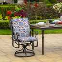 Arden Outdoor Patio Dining Chair Cushion, 20x44, Rain-Proof Seat Pad, Fade-Resistant Outdoor Cushion Clark Blue