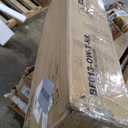 Rolanstar Bed Frame Twin Size with Charging Station and LED Lights, Upholstered Storage Headboard with Drawers, Heavy Duty Metal Slats, No Box Spring Needed, Noise Free, Easy Assembly, White