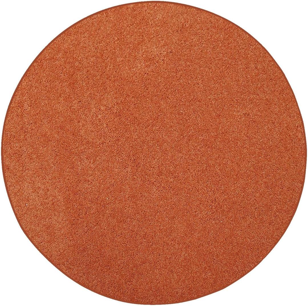 Ambiant Broadway Collection Solid Color Area Rugs Orange - 2' Round, Indoor, Stain Resistant, Perfect for Living Room, Bedroom, Dining Room, Entryway, Doorway, Pet & Kids Friendly Rug, Wedding