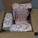 The Honest Company Clean Conscious Diapers for Sensitive Skin | Hypoallergenic, Fragrance Free | Girl Prints | Super Club Box, Size 5 (27+ lbs), 84 Count (Prints May Temporarily Vary) (Wingin' It + Catching Rainbows)