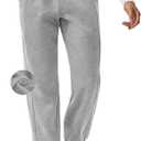 PINSPARK Womens Fleece Sweatpants Cinch Bottom Winter Sweat Pants High Waisted Joggers Pants with Pockets,  M