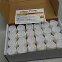 Homemory 48-Pack Novelty Flickering Flameless Tea Lights Candles, 200+Hours Battery-Operated LED Fake Candles for Wedding Table Centerpieces,Proposal,Anniversary, White Base, 1.5'' H1.3''