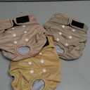 Leekalos Reusable Washable Dog Diapers Female (3 Pack) - Highly Absorbent Doggie Diapers - Size Adjustable Puppy Diapers for Dog Period Panties (Medium) (Medium (12.5"-15" Waist), Mor Series)