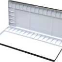 Aluminum Watercolor Palette 35 Well (13.8" x 5.9" x 0.9") (Black)
