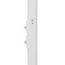 suptek White Projector Ceiling Mount Bracket Fits Flat or Sloped Ceiling Height Adjustable with Extendable Length 30.7-49.21inch,for LCD/DLP Projectors,White (PR05LW)