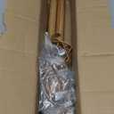 Wood Curtain Rods for Windows 28 to 48 Inch, 1'' Adjustable Heavy Duty Curtain RodVintage Imitation Wood Grain Decorative Drapery Rods with Pumpkin Finials for Bedroom Living Room