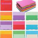 100 Pack A7 Envelopes with Colorful Blank 5 x 7 Cards Self-Adhesive Business Envelopes Invitations Cards Envelopes (Multicolored, A7)