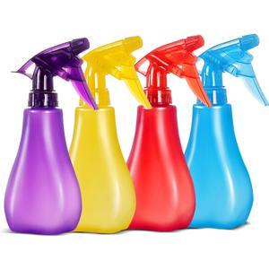 8 Oz Empty Plastic Spray Bottles with Adjustable Nozzle - Durable Trigger Sprayer with Mist & Stream Modes - Refillable Sprayer for Taming Hair, Hair styling, Watering Plants, Showering Pets - 4 Pack