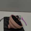 KingKam Upgraded Diffuser Attachment for Dyson Airwrap, Collapsible Travel Hair Diffuser Nozzle for Airwrap, Converts for Dyson Airwrap to Hair Dryer, Foldable and Easy Storage - Light Pink