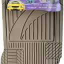4 Piece Beige Rubber Mats