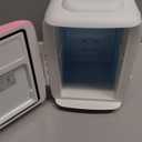 Cooluli Mini Fridge for Bedroom - Car, Office Desk & Dorm Room - Portable 4L/6 Can Electric Plug In Cooler & Warmer for Food, Drinks, Skincare Beauty & Makeup - 12v AC/DC & Exclusive USB Option, Pink