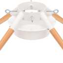 White Christmas Tree Stand Metal Xmas Tree Base Holder Stand for 10ft Real Tree Christmas Tree Decorations Fits Up to 4.9" Xmas Tree Trunks