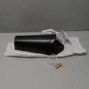 vensovo 12 Inches Galvanized Wall Planters - 2 Packs Metal Tin Vases for Flowers Indoors, Farmhouse Hanging Planter Tall Flower Holder for Country Decor Outdoors, Black