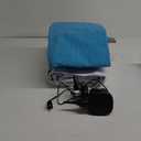 Toddler Travel Bed [4-Side] | Reversible 2 Colors Kids Air Mattress | Inflatable Toddler Bed | Portable Kids Blow Up Travel Bed with Sides, Navy Blue & Grey