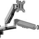 AVLT Dual 13"-32" Monitor Wall Mount fits Two Flat/Curved Computer Monitor Full Motion Height Swivel Tilt Rotation Adjustable Monitor Arm - VESA/Cable Management