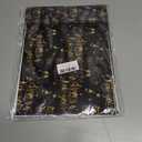 littkeef cliaet Happy New Year Pattern Wrapping Paper Set, 12 Sheets New Year Gift Wrap Black Gold Gift Wrap News Years Party Decoration 20'' x 27''