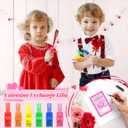 Valentines Day Finger Lights,30 Pack Valentines Day Gifts for Kids Classroom,Game Pattern Glow in the Dark Bulk Party Favors, Exchange Gifts Class Prize Packing Bags Filler