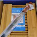 Bamboo Bread Slicer For Homemade Bread - Built-In Knife Slot, Crumb Catcher & Storage Compartment - Adjustable Extra Wide & High For Sourdough - Long 12 Knife Blade Included