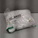 Sattiyrch Christmas Sequin Tree Skirt 36in,White Soft Thick with Golden Snowflakes Decorations for 5FT 6FT 7FT Xmas Tree