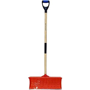 Heavy Duty Winter Snow Shovel, Manual Snow Removal Tool for Driveways, Sidewalks, Outdoor Use