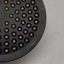 High Pressure Shower Head - Anti-Clogging Silicone Nozzles - 2.5 GPM Removable Restrictor - Easy to Clean Adjustable Replacement - easy to install with Plumbers Tape - 6 inch - Matte Black Finish
