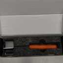 Stainless Steel Mini Meat Chopper & Masher | 6-Blade Ground Beef Chopper Tool | Small Hamburger Smasher | Compact Ergonomic Handle | Dishwasher Safe - 7" (Retro Orange Mini)