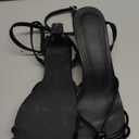 LAICIGO Women's Square Open Toe Heeled Sandals Stiletto Kitten Heel Slingback Ankle Buckle Strap Dress Party Shoes8