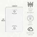 Mimi Gifts Kitchen Towels, Housewarming Mother's Day Mimi Gifts from Grandkids Hand Towels for Bathroom Decor, There's No Place Like Mimi's Dishcloths Dish Towel for Kitchen 16x24 Inches