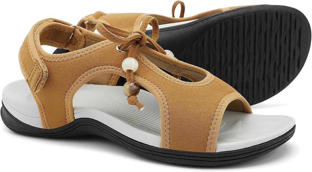 UBFEN Womens Walking Sandals Comfortable with Arch Support