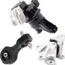 Set of 3 Engine Motor Mount & Trans Mount Compatible with 2012-2013 Honda Civic 1.8L Coupe/ Sedan Replacement for A65048 A65021 A65087 50890TR0A81 50850TR6A81 50820TR0A81