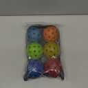 HOTWIND 6 Pack Glow in The Dark Backyard Golf Balls 3" Replacement Practice Balls with Storage Bag Fun Night Golfing Gift for Men Women Family Outdoor Party Play