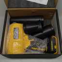 Cordless Leaf Blower for DeWALT 20V Battery,580000RPM Brushless Turbo Jet Blower with 3 Nozzles, Lightweight Handheld Blower for Patio, Lawn, Yard, Leaves, Dust, Garage & Snow Cleaning (No Battery) (Yellow)