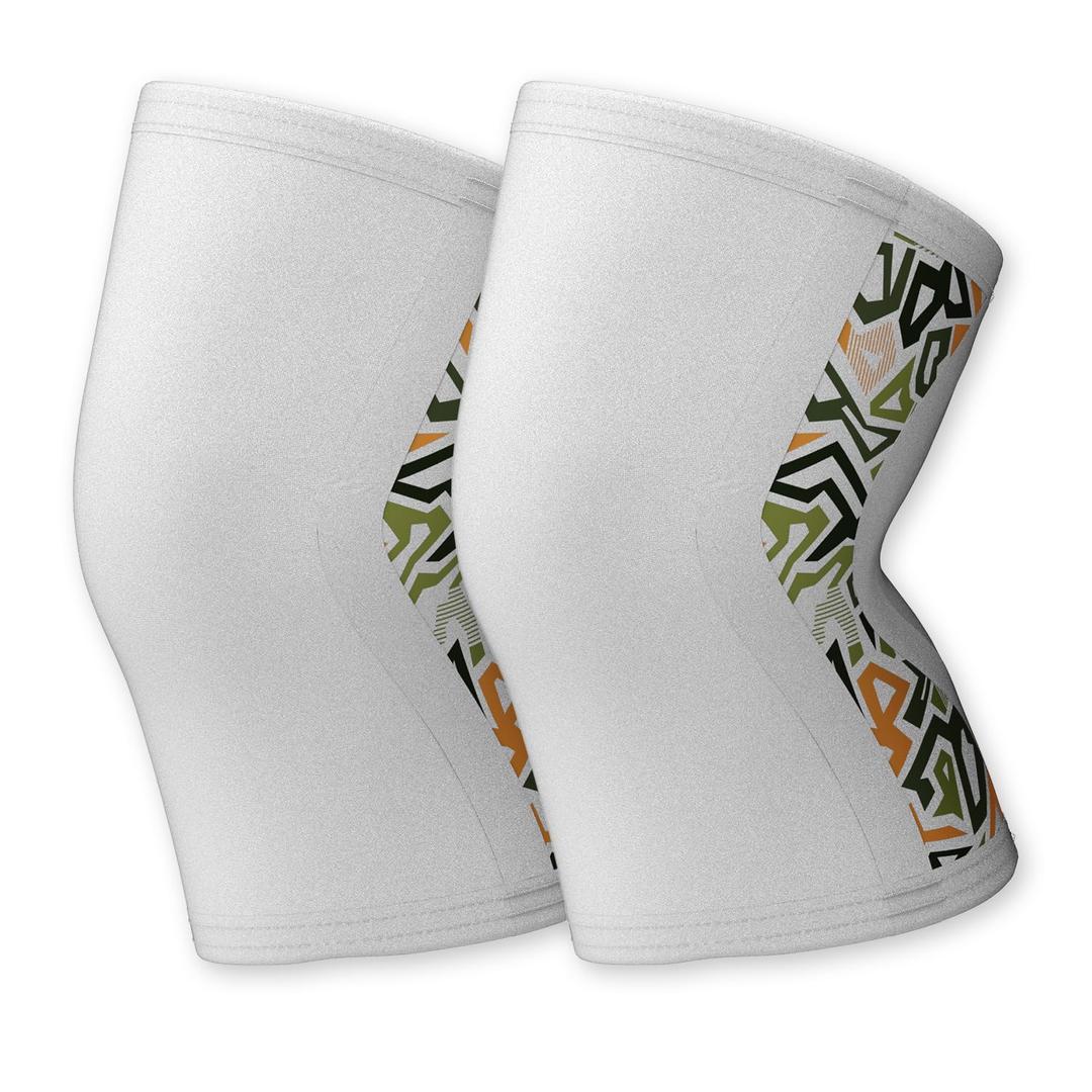 5mm Knee Brace For Women Men for Fitness, Weightlifting XL (1 Pair) | Knee Support ,Knee Compression Sleeve, Non-Slip Braces for Training & Fitness, Weightlifting, Neoprene (White, XL)