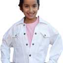 Youth White Denim Jacket, Size 10Y