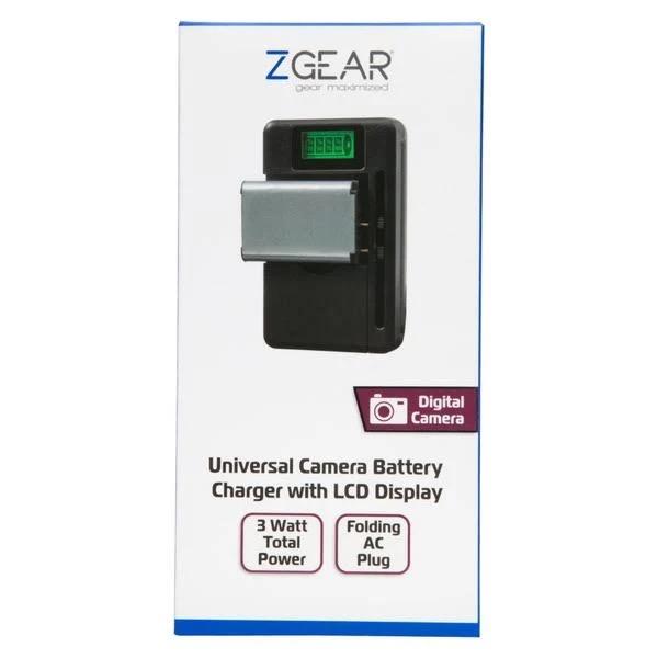 ZGEAR - Universal Camera Battery Charger W/LCD Charge Display