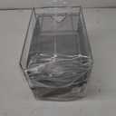Mind Reader Accessory Organizer, Supply Storage, Makeup, Office, Kitchen, Metal Mesh, 8.25"L x 12.5"W x 12.5"H, Silver
